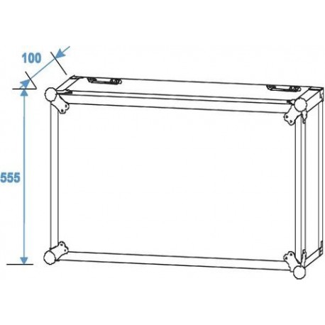 Flightcase/rack Profi 12U 45cm, Roadinger 30109120