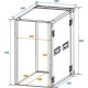 Flightcase/rack Profi 18U 45cm, Roadinger 30109130