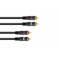 Cablu 2 RCA tata la 2 RCA tata (0.3m), Omnitronic 30209352