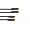 Cablu 2 RCA tata la 2 RCA tata (5m), Omnitronic 30209375