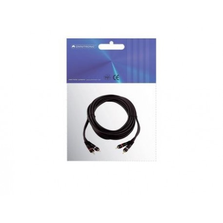 Cablu 2 RCA tata la 2 RCA tata (10m), Omnitronic 30209380