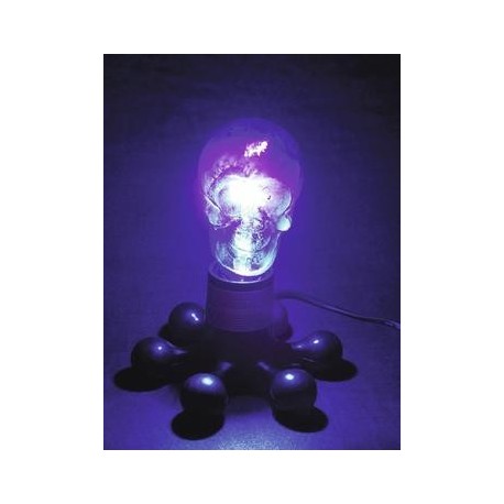 Soclu pentru becuri E27/60W cu switch, Eurolite Hexopus base black (51100650)