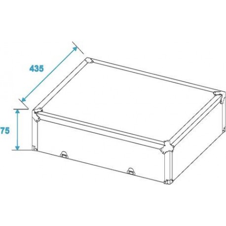 Flightcase negru pentru pick-up, Roadinger 30123220