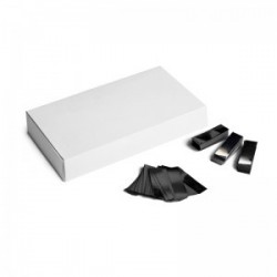 Metallic confetti rectangles 500g, 55x17mm - Black, MagicFX CON40BL
