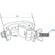 Clamp TUV pentru lumini de teatru, 400 Kg/max, negru, Eurolite TH-200S BLACK