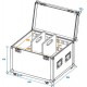 Flightcase universal de 60cm cu roti, Roadinger 30126415