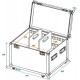 Flightcase universal de 90cm cu roti, Roadinger 30126417