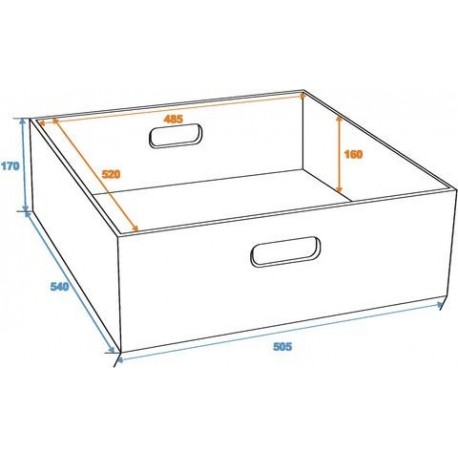 Sertar pentru flightcase universal, Roadinger 30126422