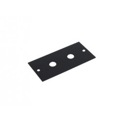 482 mm (19") mounting plate, 1 RS, Monacor RH-100