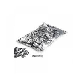 Metallic confetti rectangles 1 Kg, 55x17mm - Silver, MagicFX CON10SL
