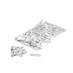 Metallic confetti rectangles 1 Kg, 55x17mm - White, MagicFX CON10WH
