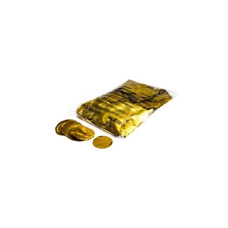 Metallic confetti rounds 1 Kg, Ã˜ 55mm - Gold, MagicFX CON13GL