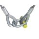 Safety bond , Lifting rope 1000x10mm w. shackle -400kg Eurolite