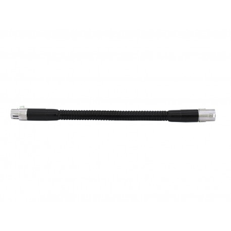 Gooseneck flexible black XLR/XLR, 47cm Omnitronic