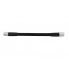 Gooseneck flexible black XLR/XLR, 47cm Omnitronic