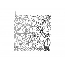 Room divider flower silver 4x EuroPalms 83313501