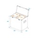 Flight case pentru 2x TSL 750/TSL-1200 Roadinger