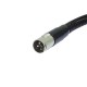 Gooseneck flexible black XLR/XLR, 47cm Omnitronic