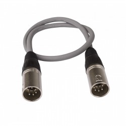 Cablu DMX cu 5 pini, XLR tata-tata, 0,5m, Jb Systems XLR5 M-M 0,5M (1208)