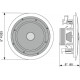 Difuzor plafon 100V Omnitronic CST-5