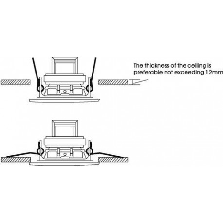 Difuzor plafon 100V Omnitronic CS-2.5W