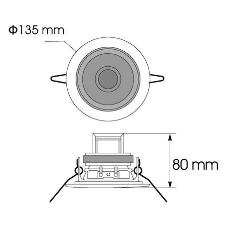 Difuzor plafon 100V Omnitronic CS-4G