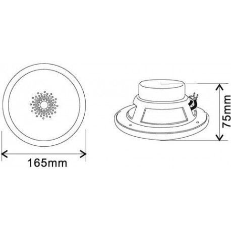 Difuzor Flush-mount Omnitronic WF-5