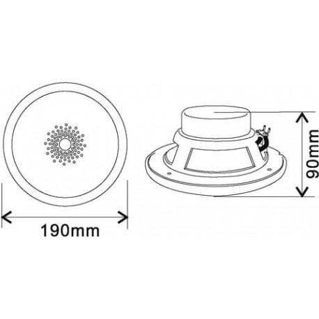 Difuzor Flush-mount Omnitronic WF-6