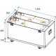 Profesional Flightcase Roadinger pentru 2x LCD ZL50