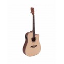 Chitara western Dimavery JK-500, natur, Cutaway