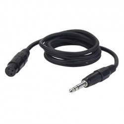 Cablu audio Jack 6.3 stereo la XLR mama DAP Audio FL-03150-1.5m
