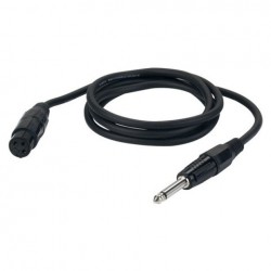 Cablu audio Jack 6.3 mono la XLR mama DAP Audio FL-02150-1.5m