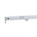 Suport telescopic Showtec pentru cortina 120-180cm alb