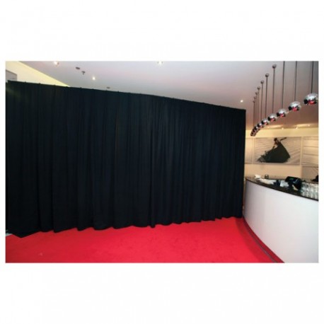 Cortina Showtec P&D Curtain - Medium Gloss Satin 300x300cm neagra