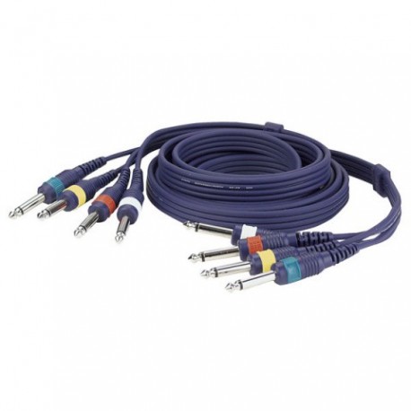 Set 4 cabluri Jack 6.3 mono la Jack 6.3 mono DAP Audio FL-20150