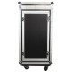 Flightcase combo 17U cu roti, Roadinger