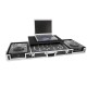 Case profesional Universal Console DS-1 2xCD/1xM-19 LT negru Roadinger