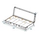 Flight case profesional Universal Console spuma 1090x480x155 argintiu Roadinger