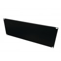 Panoul frontal Z-19U, otel, negru 4U Omnitronic