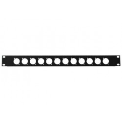 Panou frontal rack Z-19 12 x XLR (D-type) 1U Omnitronic