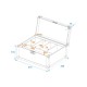 Flightcase 4x AKKU Flat Light 1 Roadinger