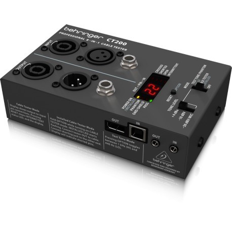 Aparat pentru Testat Cabluri echipate Behringer CT200