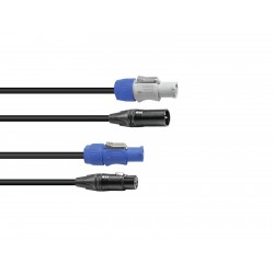 Combi Cable DMX PowerCon/XLR 10m Sommer cable