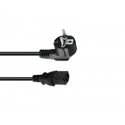 Cablu universal Omnitronic IEC Power Cable 3x0.75 3m bk