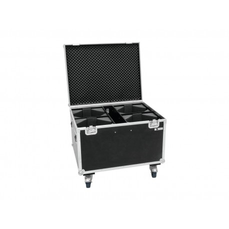Cutie transport Roadinger, Flightcase 4x LED THA-100F/THA-120PC with wheels