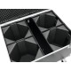 Cutie transport Roadinger, Flightcase 4x LED THA-100F/THA-120PC with wheels
