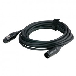Cablu audio balansat XLR tata - XLR mama, 3 pini, 0.75 m, Dap Audio FLX-0175-0.75m