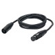 Cablu audio balansat XLR tata - XLR mama, 3 pini, 1,5 m, Dap Audio FL-01150-1,5m