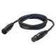 Cablu audio balansat XLR tata - XLR mama, 3 pini, 3 m, DAP Audio FL-013-3m