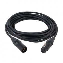 Cablu audio balansat XLR tata - XLR mama, 3 pini, 0.75 m, Dap Audio FL-7275-0,75m